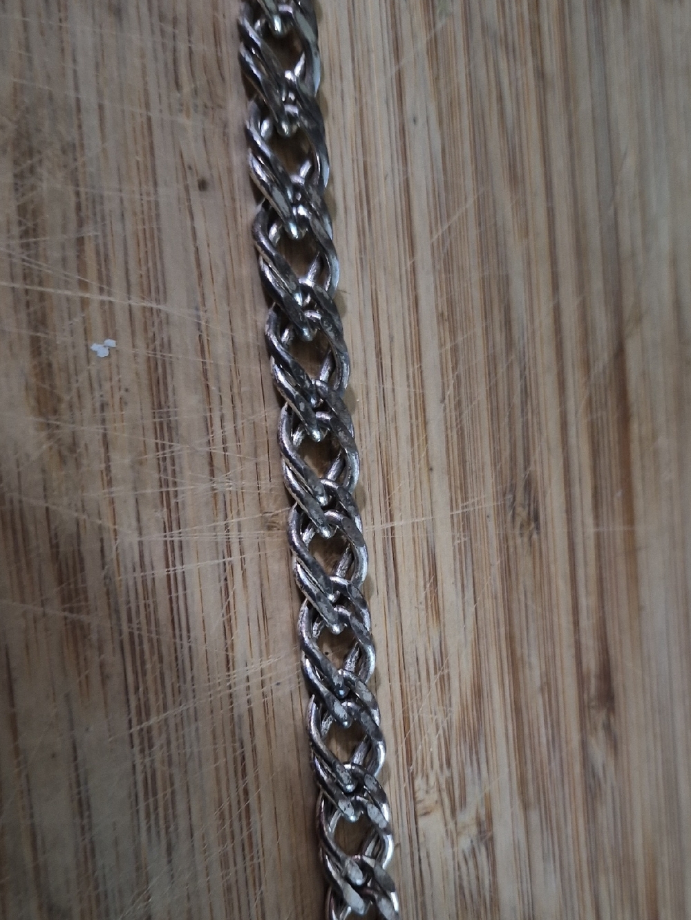 Men's Silver Chain Bracelet - Classic Braided Link
